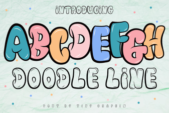 Creative Doodle Line Fonts for Playful Projects