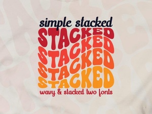 Simple Stacked Font for Creative Design Projects