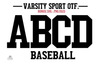 Varsity Sport Army Font Design Ideas