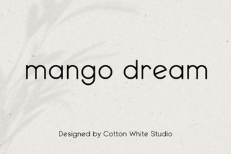 Mango Dream Font Creative Design Ideas