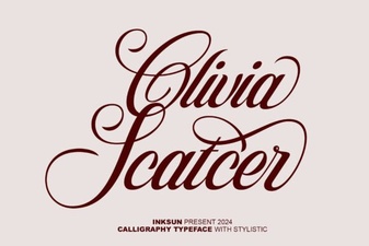 Olivia Scatcer Font Design and Usage Ideas