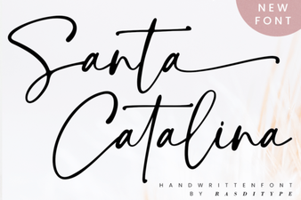 Santa Catalina Font Design Ideas and Uses