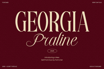 Georgia Praline Font: Elegant Typography for Charming Designs